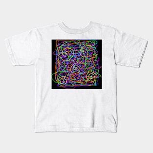 Neon Strings Kids T-Shirt